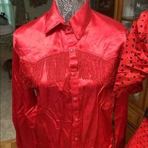 NWOT RED MANS WESTERN SHIRT